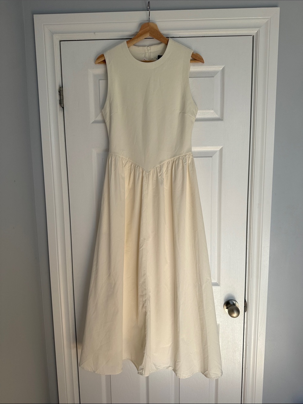 Zara Ivory Sleeveless Maxi Dress